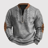 Daniel – Rustikální svetr s polo zipem