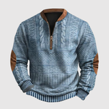 Daniel – Rustikální svetr s polo zipem