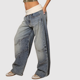 Kira – Nízkopásové džíny s širokými nohavicemi