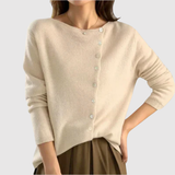 Nora – Klasický cardigan s perlami na knoflících