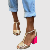 Teodora - Elegantní T-páskové sandály