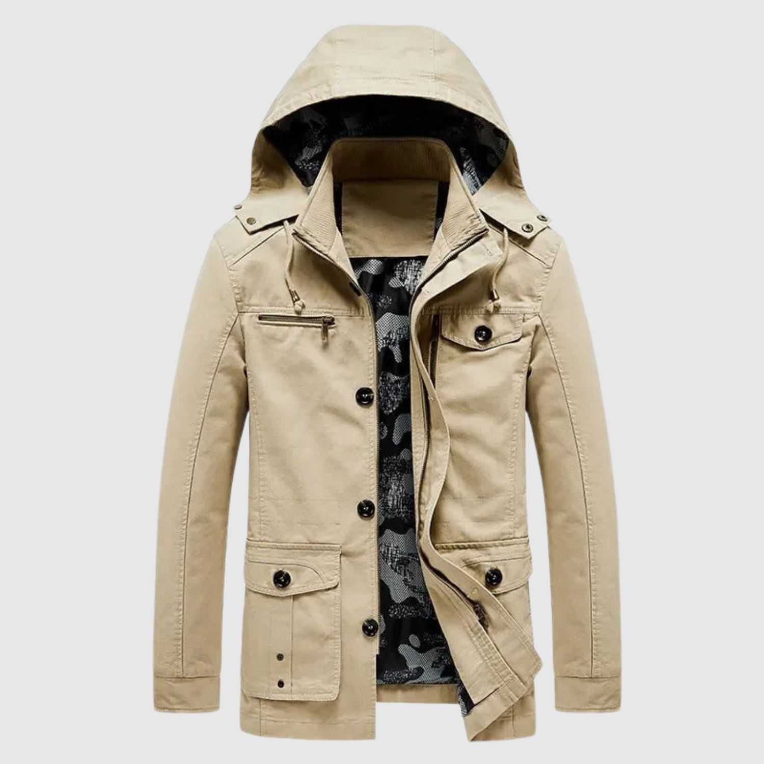 Marek – Zimní bunda s ekologickou kůží a tepelnou podšívkou