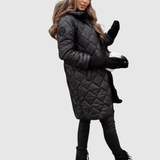 Jelena - Elegantní zimní péřový kabát