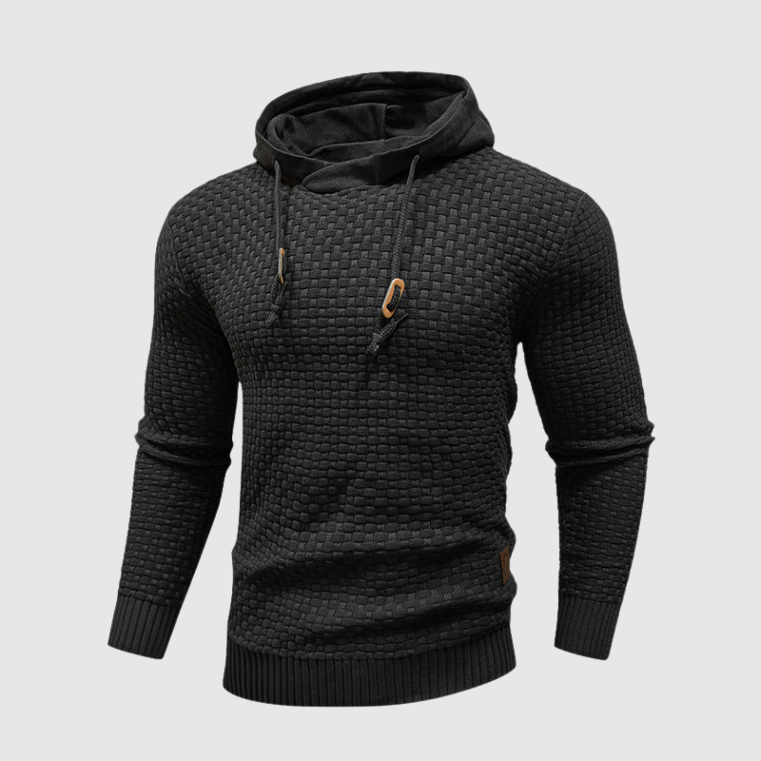 Daniel – Pánský pletený svetr s kapucí a stahovacími šňůrkami