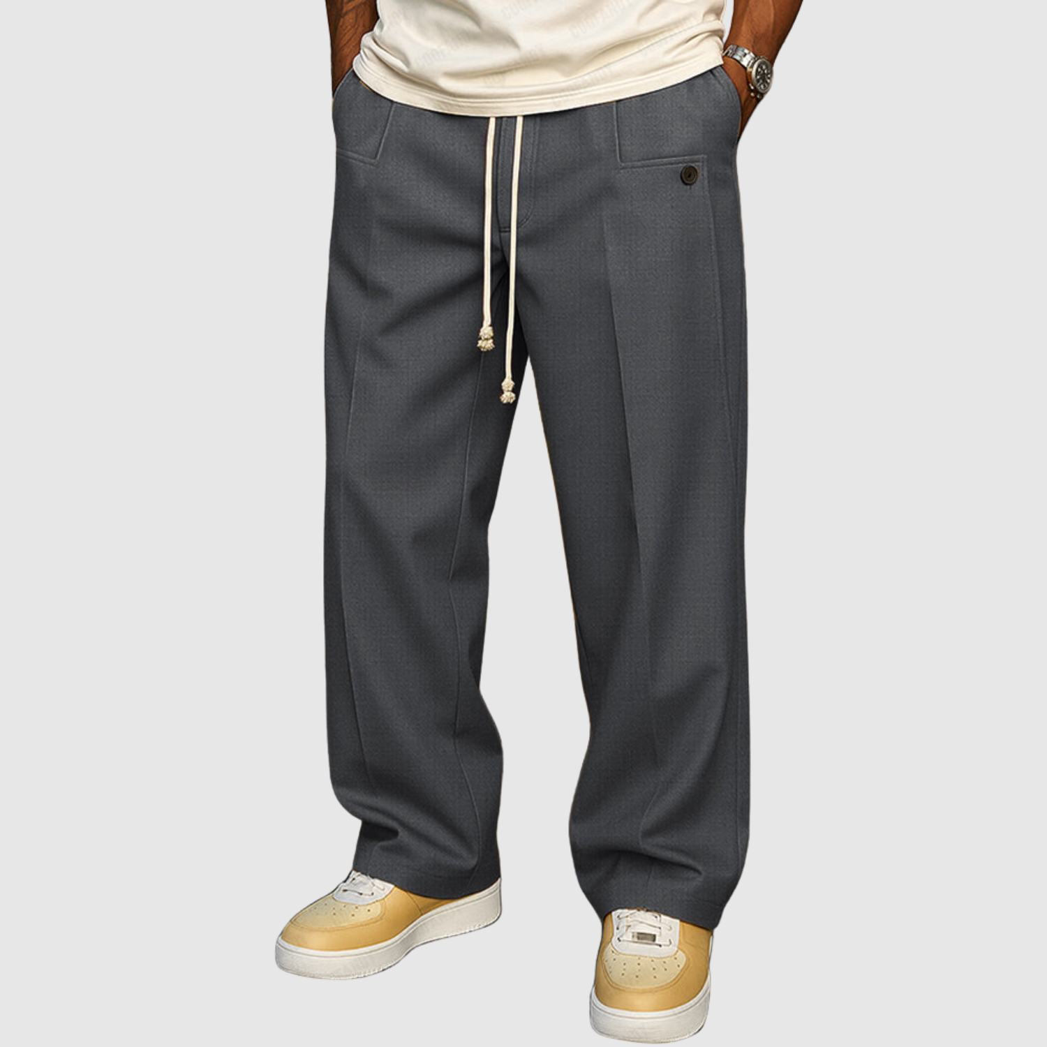 Leo - Každodenní kalhoty s nastavitelným pasem