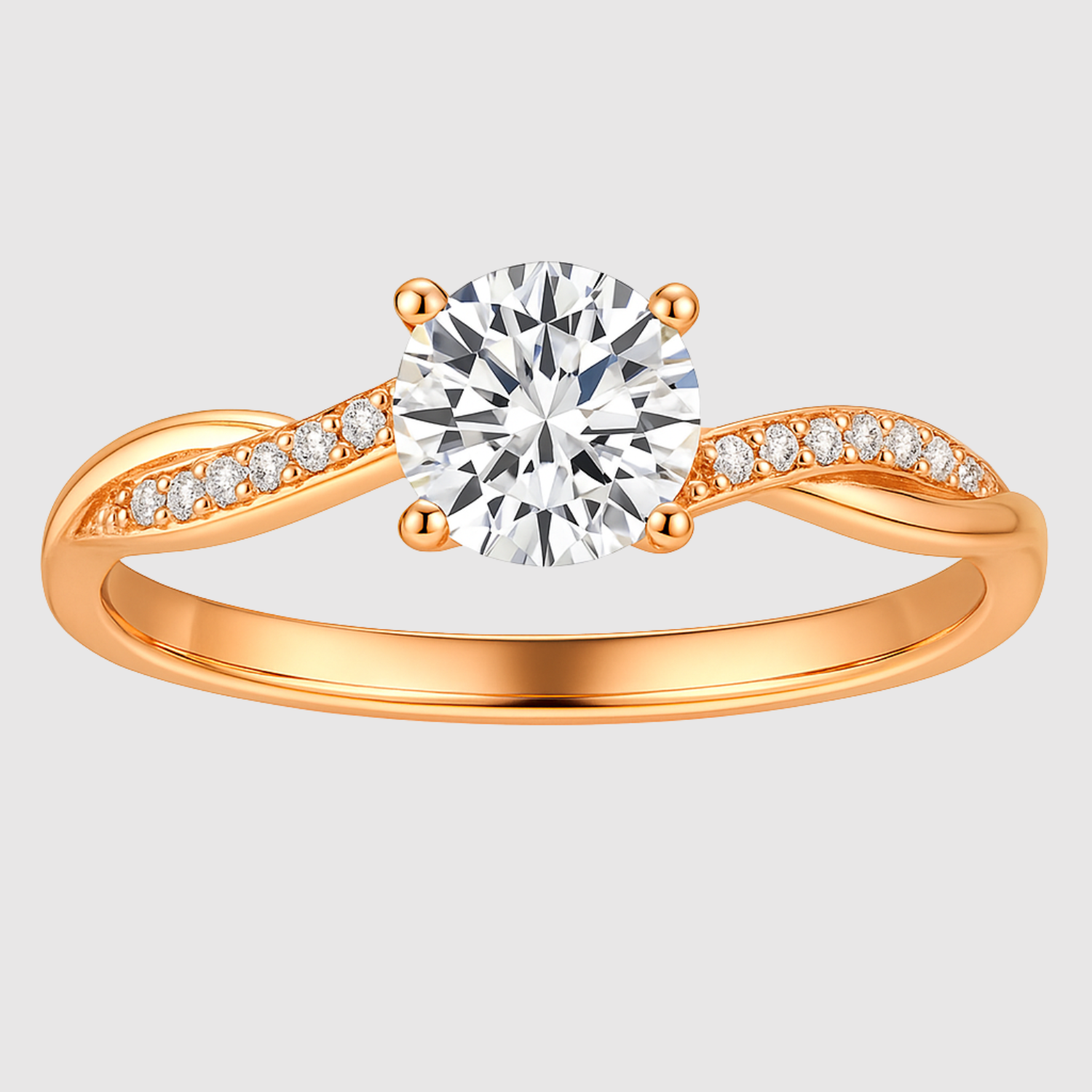 Valérie – Elegantní zásnubní prsten s krystalem" could be rewritten as "Valérie – Stylový zásnubní prsten s krystalovým zdobením.