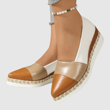 Lara - Dámské ortopedické boty na podpatku s metalickým detailem