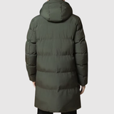 Marek – Dlouhá péřová bunda s kapucí" can be rewritten as: "Marek – Dlouhá péřová bunda s kapucí pro maximální pohodlí