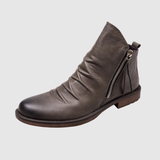 Oskar – Kožené Chelsea boty s bočním zipem