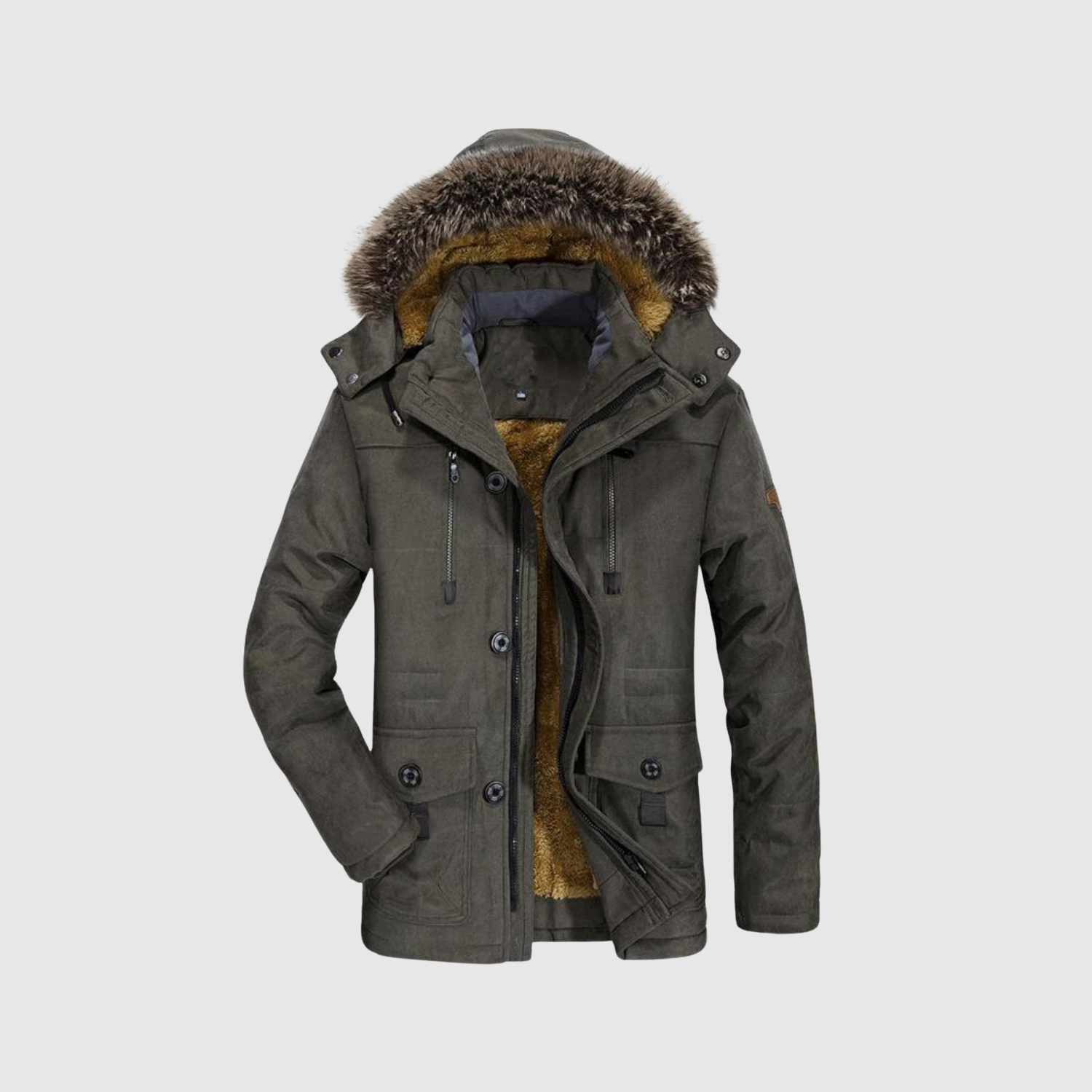 Marek – Zimní Nordic Parka s Umělým Peřím