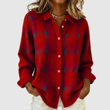 Nora – Retro svetr s kontrastními čtvercovými vzory