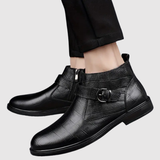 Oskar – Klasické kožené boty s přezkou