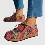 Rita - Boho dámské boty s květinovým vzorem