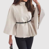 Silvie - Stylové dámské pončo s páskem