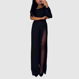 Natálie - Stylový overal s krajkovými detaily