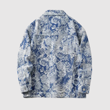 Šimon – Žakárové sako s volnou siluetou a texturovanými detaily