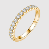 Valérie – Klasický zlatý prsten s delikátními zirkonovými kameny