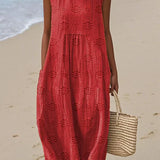 Franca | Bezrukávové bavlněné šaty s kapsami