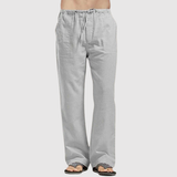 Leo – Klasické lněné kalhoty s pohodlným střihem" can be rewritten as:

"Leo – Tradiční lněné kalhoty s komfortním střihem