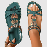 Lara – Boho sandály s ručně tvořeným designem