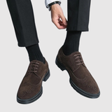 Viktor – Klasické pánské velurové boty s moderní podrážkou