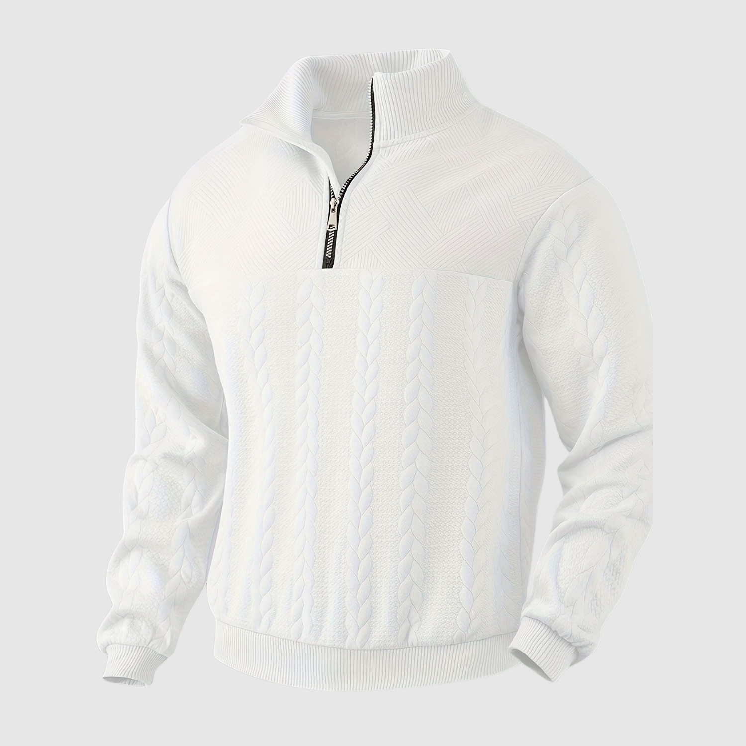 Daniel – Klasický svetr s polovičním zipem