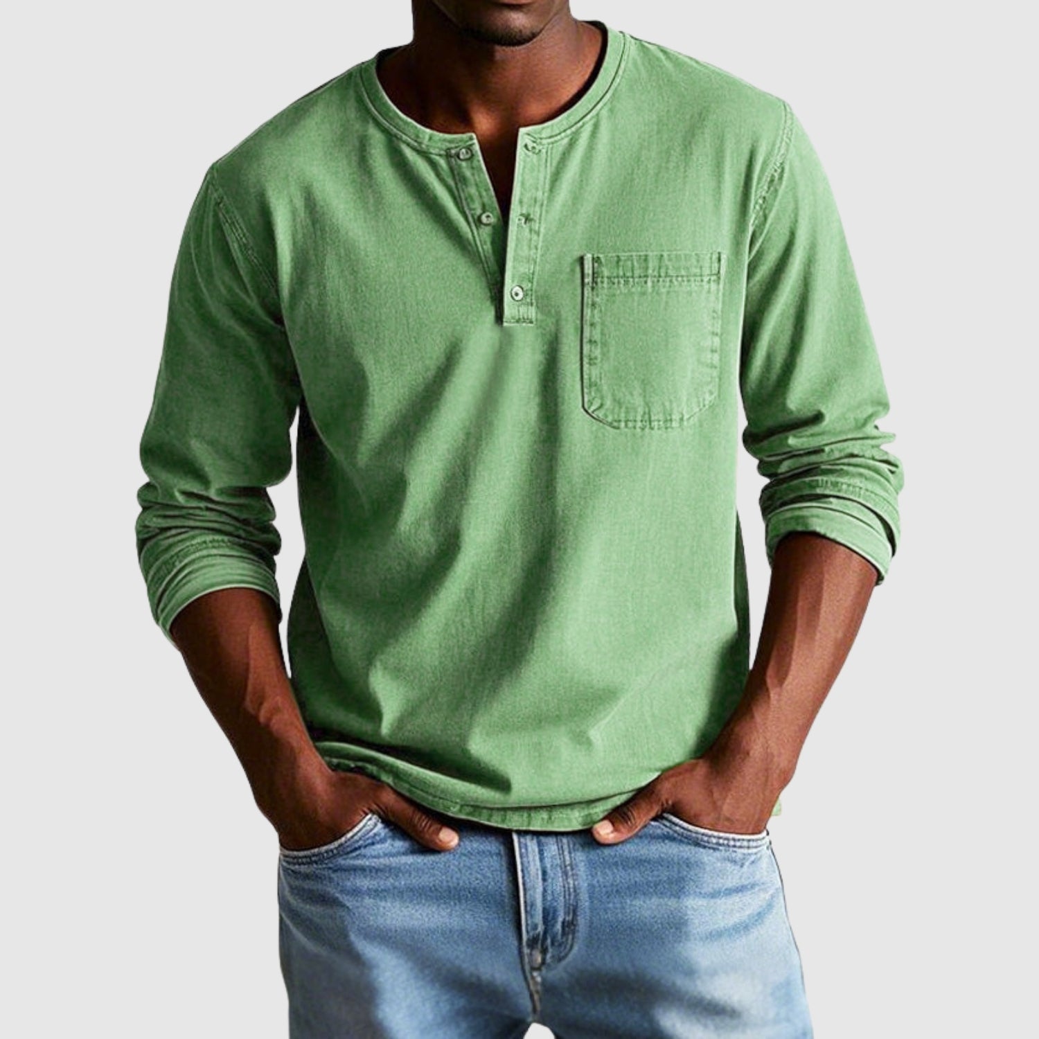 Adrian – Vintage košile s dlouhými rukávy" can be rewritten as:

"Adrian – Retro košile s dlouhými rukávy