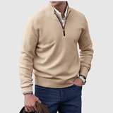 Daniel – Poloviční zip svetr z jemné bavlněné směsi