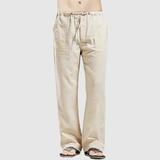 Leo – Klasické lněné kalhoty s pohodlným střihem" can be rewritten as:

"Leo – Tradiční lněné kalhoty s komfortním střihem