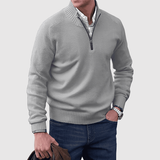 Daniel – Poloviční zip svetr z jemné bavlněné směsi