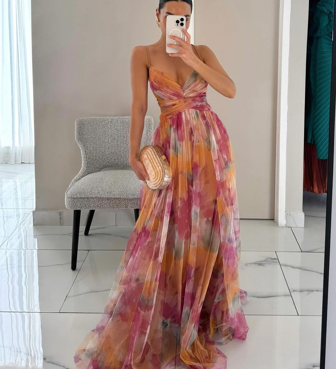 Madeline | Dlouhé květinové šaty pro snadný elegantní styl