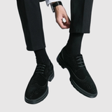 Viktor – Klasické pánské velurové boty s moderní podrážkou