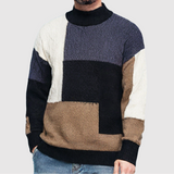 Daniel – Svetr s mozaikovým designem v blokovém stylu