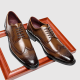 Viktor – Klasické pánské Oxfordky s vyšívanými detaily