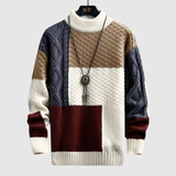 Daniel – Svetr s mozaikovým designem v blokovém stylu