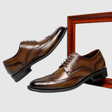 Viktor – Klasické pánské Oxfordky s vyšívanými detaily