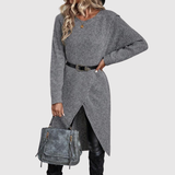 Nora – Stylová asymetrická tunika s dlouhými rukávy