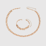 Amélie – Souprava náhrdelníku a náramku s designem listů