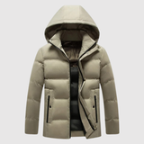 Marek – Zimní péřová bunda s vysokým límcem a hřejivou kapucí