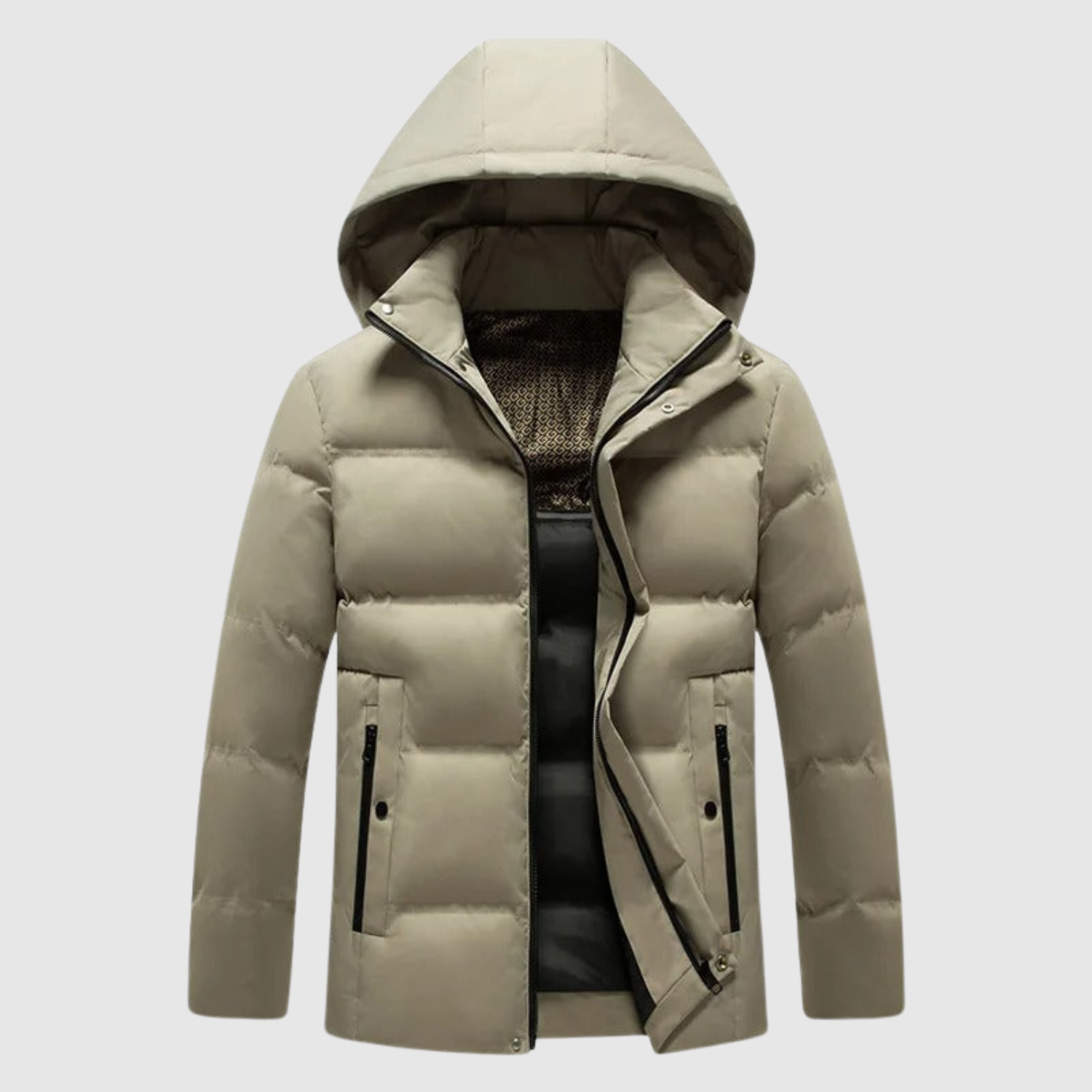 Marek – Zimní péřová bunda s vysokým límcem a hřejivou kapucí