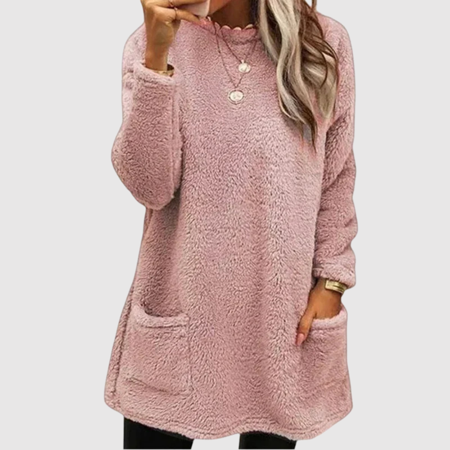 Nora – Dlouhá fleece mikina