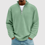 Daniel - Svetřík s zipem a semišovým vzhledem