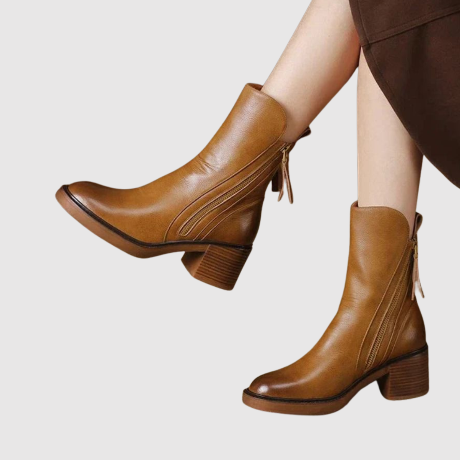 Teodora – Klasické kožené boty s elegantní siluetou