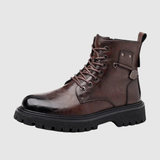 Oskar – Městské Kožené Boty s Detailním Zpracováním a Vysokou Odolností