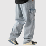 Bruno – Relaxed Fit Cargo Jeans with Elastic Waist