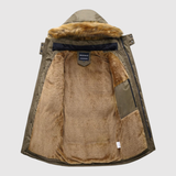 Marek – Zimní bunda s péřovou kapucí a tradičním stylem