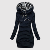 Jelena - Pohodlné každodenní šaty s kapucí