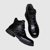 Oskar – Odolná Kožená Botka s Zakřiveným Designem