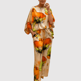 Natálie – Sada saténových textilií s akvarelovými potisky