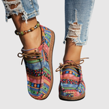 Rita - Boho dámské boty s květinovým vzorem